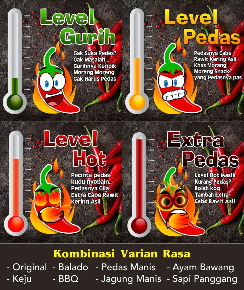 Keripik Pedas Level