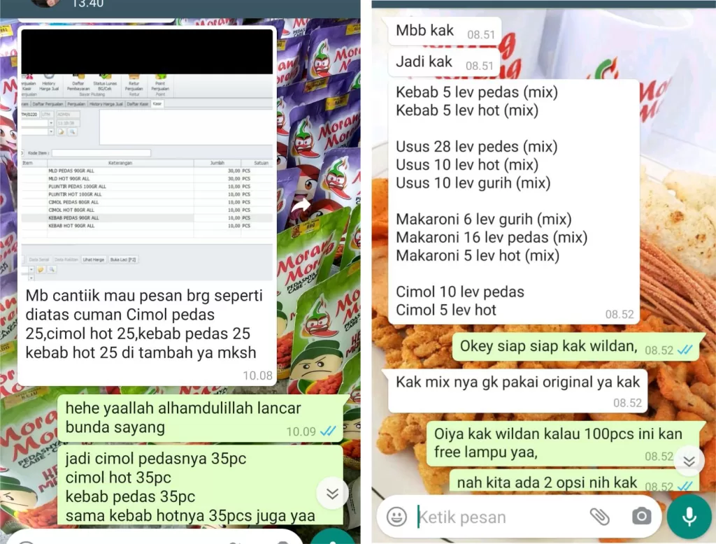 Testimoni Distributor Morang Moreng Snack